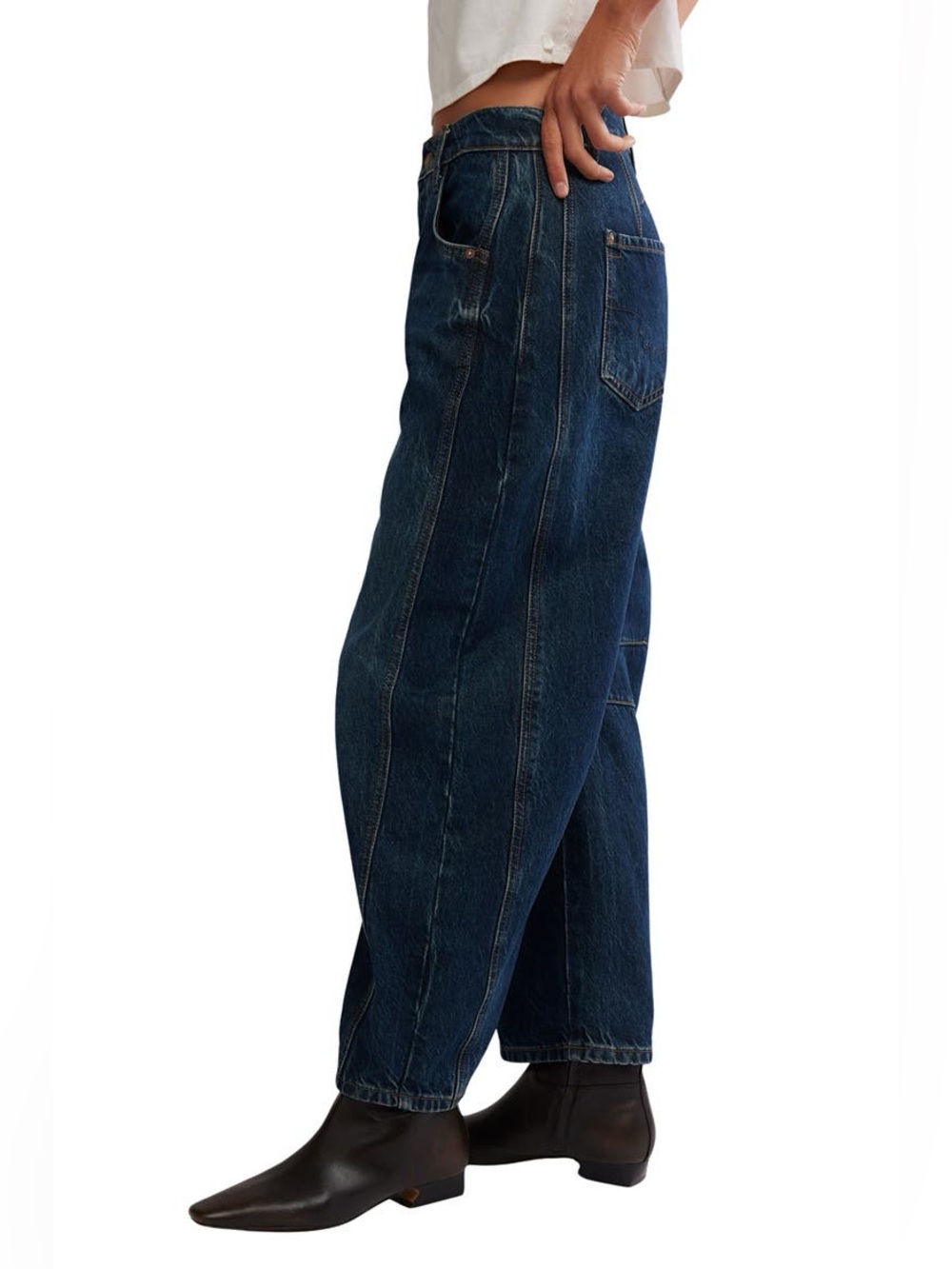 We The Free Free People Women's Theo Balloon Barrel Jeans Size 25